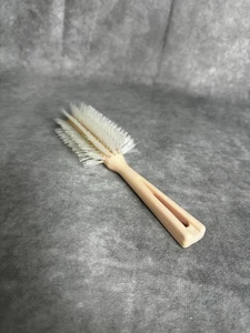 Vintage Stanley Halbrunde Haarbürste #4042 rosa Nylonborsten - Bild 1 von 4