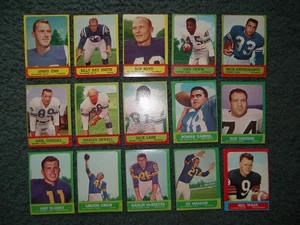 Lote de juego de inicio de fútbol Topps 1963, 45-Diff. con algunas estrellas, RC - Imagen 1 de 4