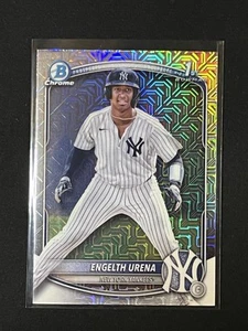 2025 Bowman Chrome Engelth Urena 1st MOJO REFRACTOR BCP-16 Yankees - Picture 1 of 2