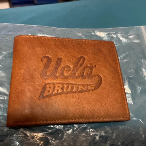UCLA Bruins Leather Bi-Fold Wallet NCAA.  PLEASE READ Cover