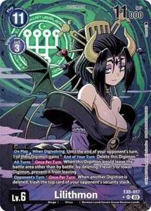 Lilithmon (Alternate Art) EX6-057 SR (English) Digimon Infernal Ascension - Picture 1 of 1