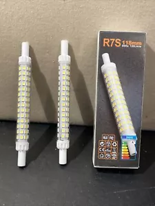 Boniux Corn R7s LED Ceramic Tube Light Bulb Dimmable COB Bulb 118mm Pack Of 2 - Picture 1 of 10