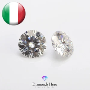 Diamante in Moissanite GH da 0.1 ct a 7.0 ct Round Diamond 3-12.5 mm laser code - Imagen 1 de 10