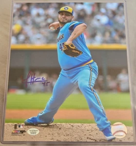 Jhoulys Chacin Signed Autographed 8x10 COA TPA guarantee Milwaukee Brewers - Picture 1 of 1