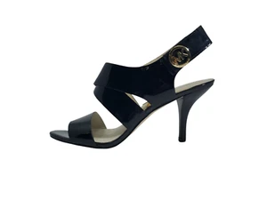 Michael Kors Women's Joselle Open Toe Heels, Black Patent, 8 Medium US - Picture 1 of 10