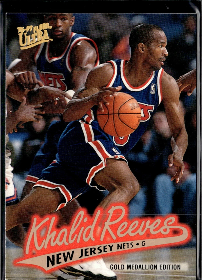 1996-97 Fleer Ultra #G-217 Khalid Reeves Gold Medallion New Jersey Nets - Image 1 of 2