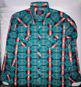 Rock&Roll Rock Roll Denim Aztec Native American Shirt Men's Size XXL Colors - Picture 1 of 12