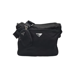 Prada Black Re-Nylon Sacca Tessuto Messenger Bag - Picture 1 of 12