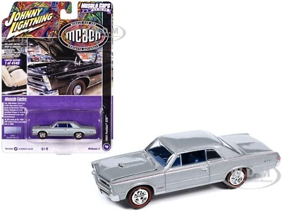 1965 PONTIAC GTO BLUEMIST SLATE 1/64 CAR BY JOHNNY LIGHTNING JLMC031-JLSP290 B - Image 1 of 2