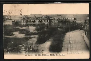 (4703) 1907 P/C FRANCE BOULONGE-SUR-MER,   LE CASINO USED TO UK  - Picture 1 of 2