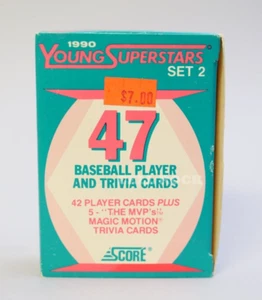 Juego de 2 -42 tarjetas de béisbol 1990 Score Young Superstars - Imagen 1 de 2