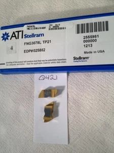 4 NEUE STELLRAM NG 3078L ERSTKLASSIGE HARTMETALLEINSÄTZE. GRADE TP21. {Q421} - Bild 1 von 2