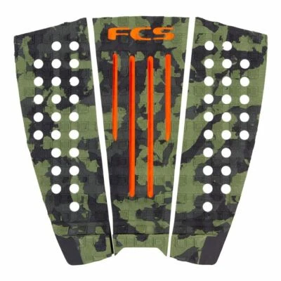 FCS Julian Wilson Surfboard Deck Traction Tail Pad - Olive Camo