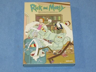 RICK AND MORTY: THE COMPLETE SEASONS 1-5 (DVD, 2022, 10-Disc Set) - Image 1 of 4