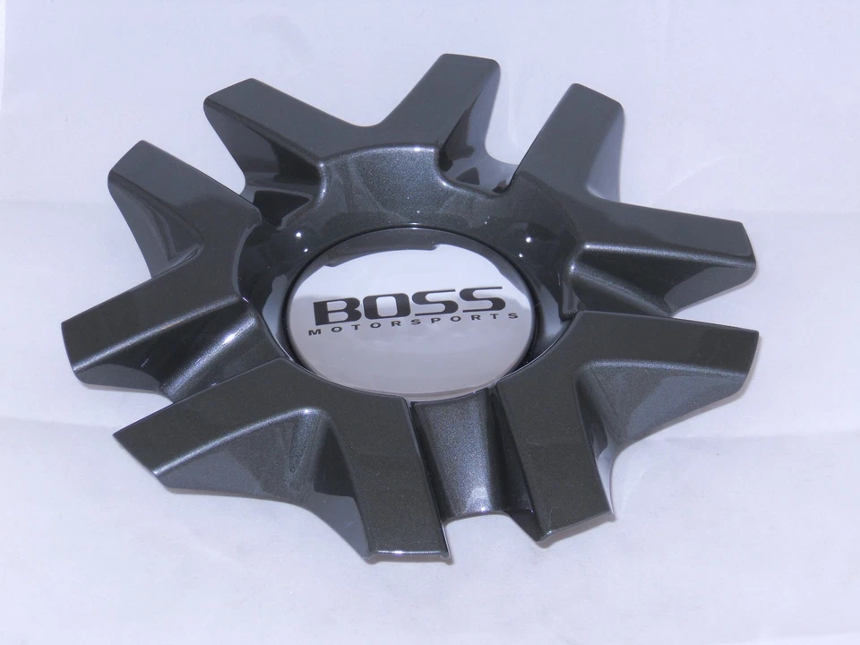 BOSS MOTORSPORTS SERIES 327 GREY GRAY GUNMETAL WHEEL RIM CENTER CAP ACC 3206 07  - Image 1 of 1