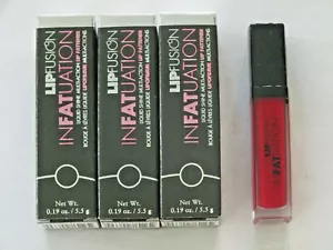 3 LIPFUSION INFATUATION LIQUID SHINE LIP FATTENER SCREEN SIREN - 0.19 OZ EA -NIB - Picture 1 of 3