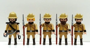 5 x KOLONIAL SOLDAT BEIGE Playmobil zu Print Hose Tasche Hut Helm Custom - RAR - Bild 1 von 10
