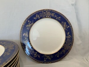 One Mikasa Crown Jewels Cobalt Blue 10 1/2” Dinner Plate Multiple Available - Picture 1 of 6