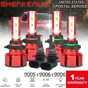 6p LED Headlight Hi/Lo+Fog Light For 2003-2006 Chevy Silverado 1500 2500 3500 HD - Foto 1 di 12