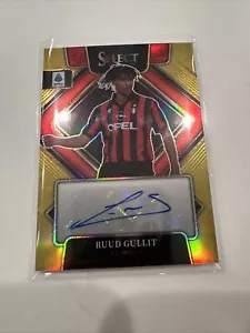 2022-23 Panini Serie A Select Soccer - Ruud Gullit Gold Auto AC Milan /10 - Picture 1 of 4