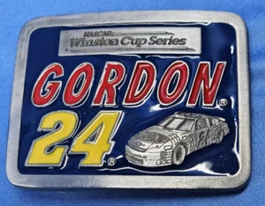 Nascar Winston Cup Series Gordon #24 Pewter Belt Buckle 1998 Limited Edition - Picture 1 of 4