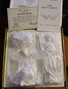 Lenox The Nativity Holy Family 3 pc Set Original box 1988 White Bisque NEW!