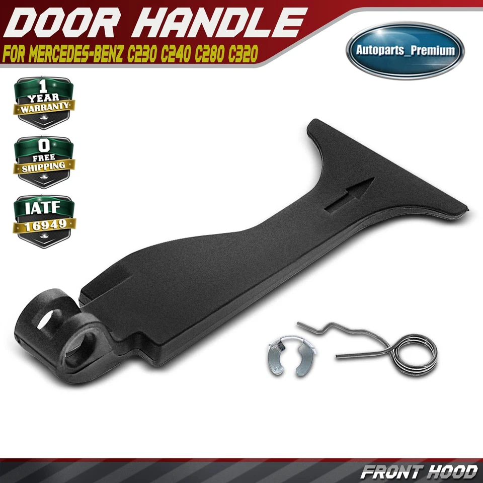 Manija de liberación del capó de palanca para Mercedes-Benz W203 C230 C240 C280 C32 AMG CL55 AMG Foto 1 de 4