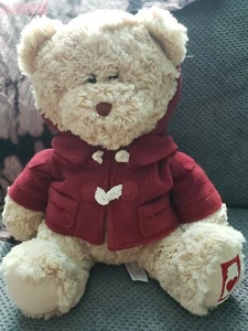 Yankee Candle 2016 Limited Edition Teddy Bear Stuffed Animal Red Sweater w hood - Picture 1 of 6