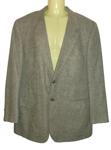 Bert Pulitzer Herren Schwarz & Weiß Tweed Seide Sport Mantel Jacke Blazer 44 R - Bild 1 von 7