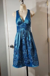 Adrianna Papell Gorgeous Blue Dressy Dress, Size 6 - Picture 1 of 17