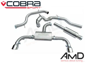 Cobra Sport VW MK7 Golf GTi Full Exhaust System Sport Cat Resonated VW53A - Picture 1 of 2
