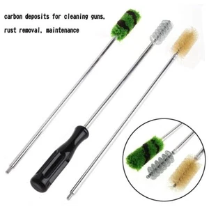 6 Pcs Aluminum Rod SHOTGUN Cleaning Brush Kit Set 12GA Gauge & BRUSH - Picture 1 of 10