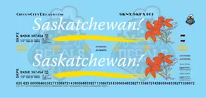 Saskatchewan! Set decalcomanie tramoggia grano SKNX SKPX scala N - Foto 1 di 2