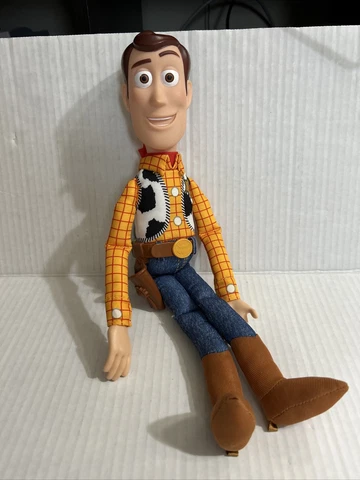 Disney Pixar Toy Story 4 Talking SHERIFF WOODY 15" Doll Plush Thinkway Toys Cover