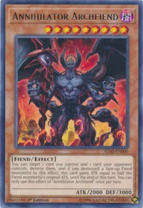 YGO-3x-Near Mint-Annihilator Archfiend - IGAS-EN000 - Rare - 1st Edition-Ignitio - Picture 1 of 1