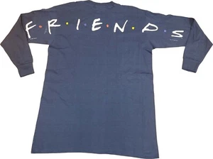 Nueva Camiseta Stanley Desantis Friends Mangas Largas Vintage Años 90 Azul Marino Grande - Imagen 1 de 2
