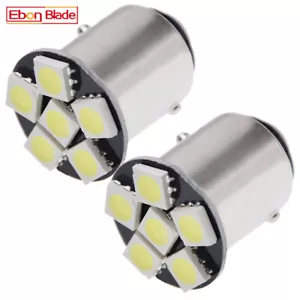 2 x 6V 6 Volt 1157 BAY15D 1154 6 SMD LED White Car Bulb Tail Brake Stop Light DC - Picture 1 of 8