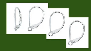 Pendientes franceses plata 925 palanca trasera con lazo, 2 pares - Imagen 1 de 1