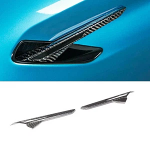 Para BMW F90 M5 2018-22 Guardabarros lateral de puerta de carbono real Cubierta de ventilación de aire Tapicería Complemento - Imagen 1 de 12