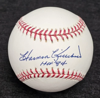 HARMON KILLEBREW Signed Inscribed HOF 1984 Official MLB Baseball-HOF-TWINS-PSA - Image 1 of 4