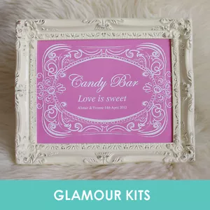 PERSONALISED TRADITIONAL TEA PARTY SWEET CANDY BAR BUFFET TABLE SIGN any colours - Picture 1 of 3