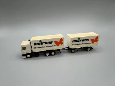 1:87 Herpa DAF 95 (Unitrans) Container-Hängerzug - Bild 1 von 4