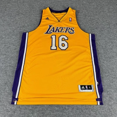 Adidas Los Angeles Lakers #16 Paul Gasol NBA 2011 Men Size XL - Image 1 of 4