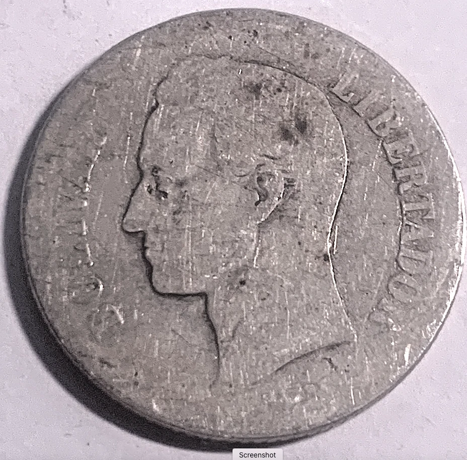 Moneda de Plata Venezuela 2 Bolívares 1926 Rara | Acuñada en USA | Solo 1.000.000 Tarta Foto 1 de 3