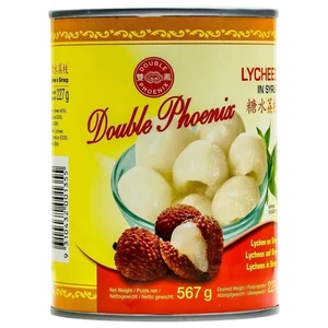 Double Phoenix Lychee 6x 567g ligeramente azucarado lichi lata conserva - Imagen 1 de 7