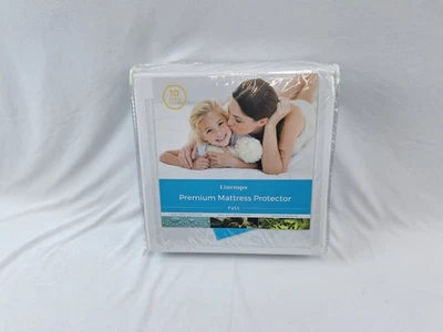 Linenspa первоклассный матрас протектор полный белый блоки жидкости и аллергены новый - Изображение 1 из 3