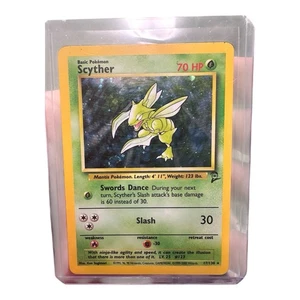 #3 Scyther 17/130 Base Set 2 2000 Holo Rare SWIRL WOTC Pokémon Card TCG - Picture 1 of 1