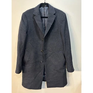 Cardinal of Canada Men's 38R Charcoal Wool Cashmere Overcoat ~ 36" Long - Picture 1 of 12