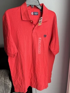 Polo uomo Chaps media rossa manica corta stile casual moda classica nuova con etichetta - Foto 1 di 8