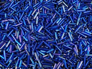 Seed/Bugle Bead Mix 100g Darker Blues Jewellery DIY Jewelry Fashion - Bild 1 von 2